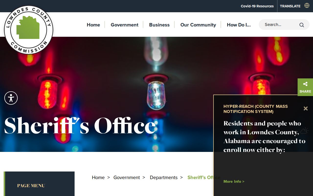 Lowndes County Sheriff's Office official jail roster access hub